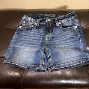 Miss Me Classic Blue Jean Shorts